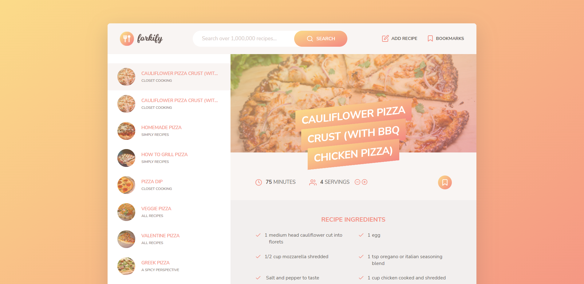 Code along project from a Javascript course. The app fetches recipes and displays them.