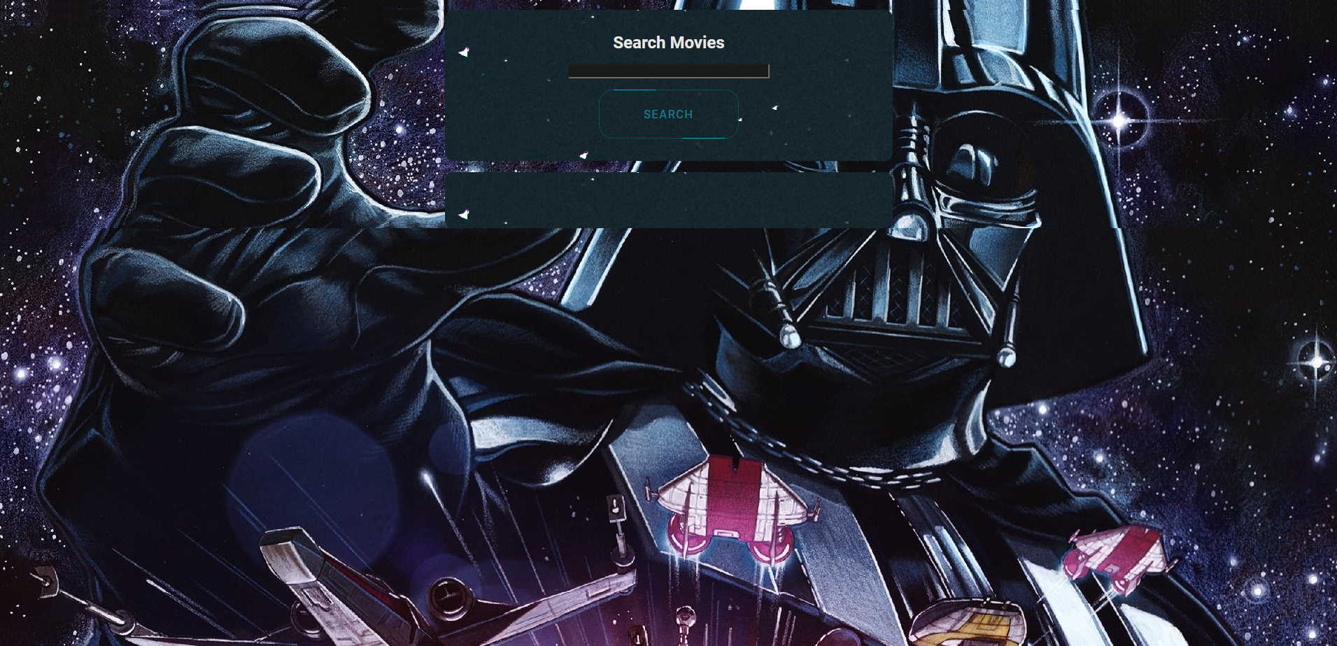 Searching movies using the https://www.themoviedb.org/settings/api. The app is created in React